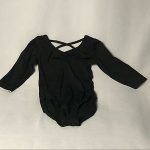 Danskin Now long sleeve black ballet leotard